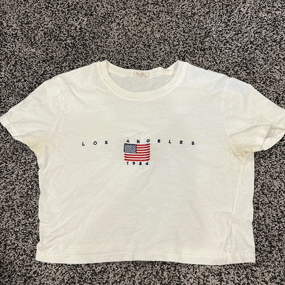 John Galt California LA right fit crop top